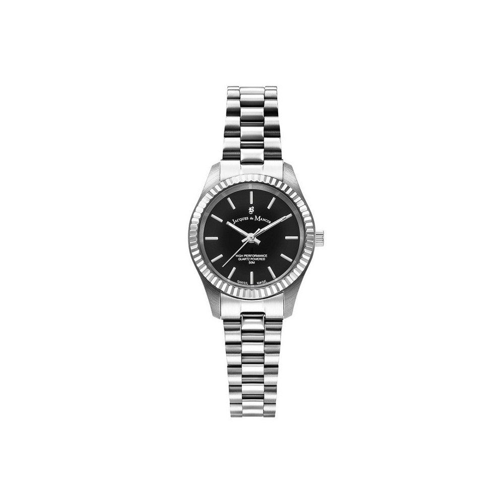 Montre femme Jacques du Manoir, Inspiration prime 26,5mm, 3 aiguilles et acier JWL04001