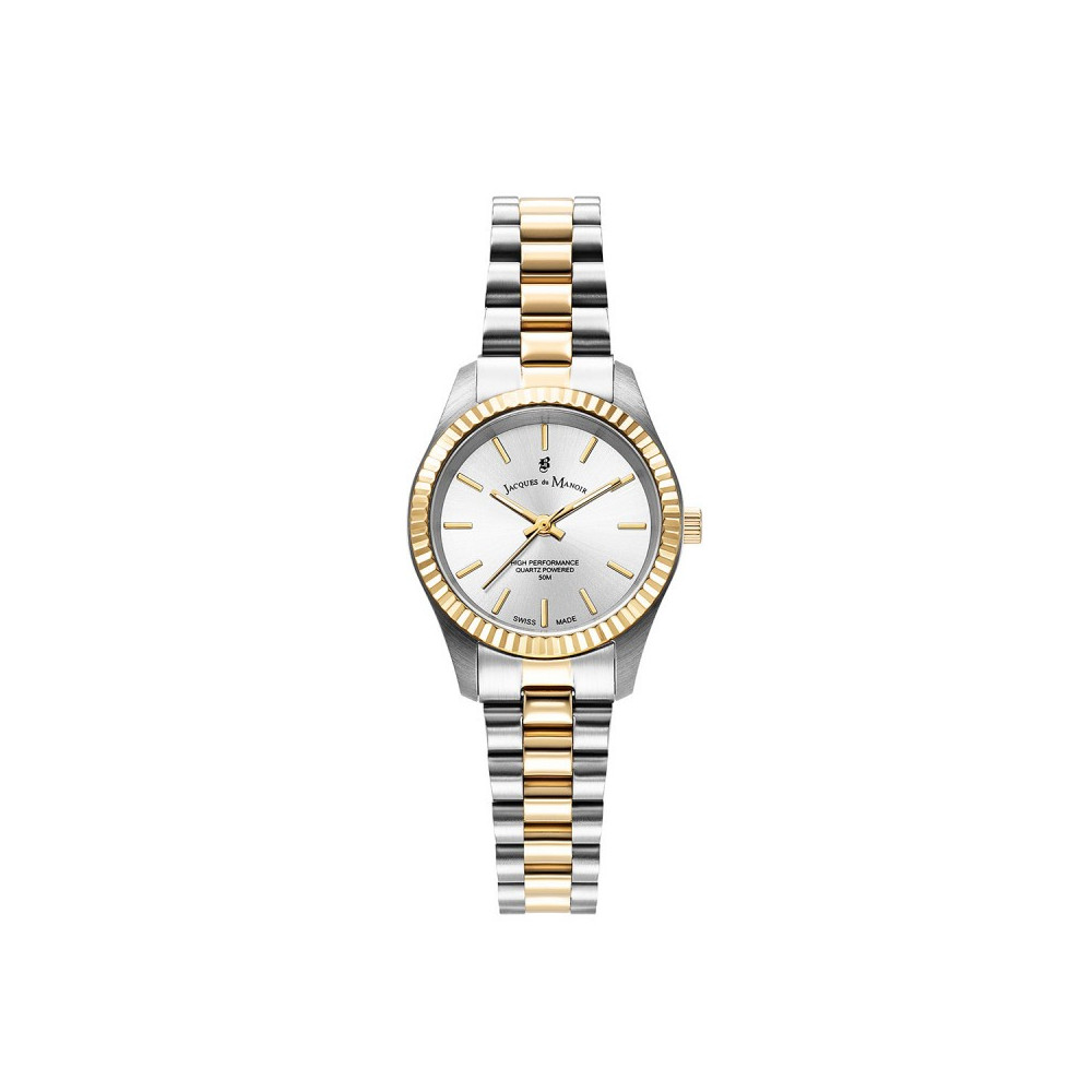 Montre femme Jacques du Manoir, Inspiration prime 26,5mm, 3 aiguilles et acier bicolore JWL04005