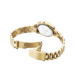 La Montre femme Jacques du Manoir, Inspiration prime 26,5mm, 3 aiguilles et acier doré jaune JWL04007
