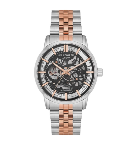Montre Homme Lee Cooper Bolton, acier bicolore automatique, LC08036.530