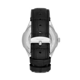 La Montre Homme Lee Cooper Arthur, acier et cuir noir automatique, LC08050.351
