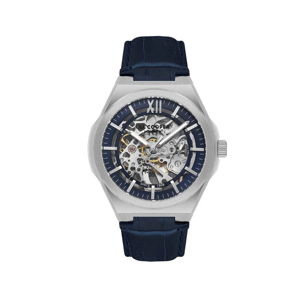 Montre Homme Lee Cooper Arthur, acier et cuir automatique, LC08050.399