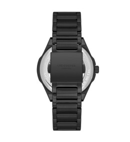 La Montre Homme Lee Cooper Erwann, acier noir automatique, LC08051.650