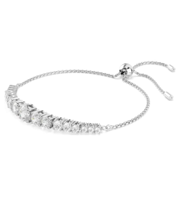 Le Bracelet Swarovski, Matrix Dégradé de tailles rondes, Blanc, Métal rhodié, 5690677