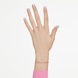 Le Bracelet Swarovski, Matrix Taille poire, Rose, Placage de ton or, 5707187
