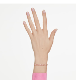 Le Bracelet Swarovski, Matrix Taille poire, Rose, Placage de ton or, 5707187