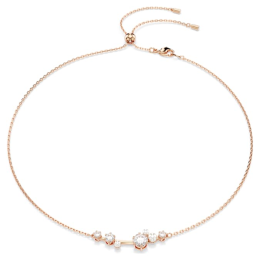 Collier Swarovski, Constella Crystal Pearl, Tailles rondes, Blanc, Placage de ton or rosé, 5729504