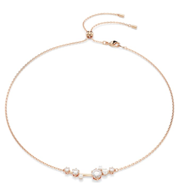 Collier Swarovski, Constella Crystal Pearl, Tailles rondes, Blanc, Placage de ton or rosé, 5729504