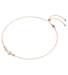 Le Collier Swarovski, Constella Crystal Pearl, Tailles rondes, Blanc, Placage de ton or rosé, 5729504