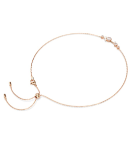 Le Collier Swarovski, Constella Crystal Pearl, Tailles rondes, Blanc, Placage de ton or rosé, 5729504