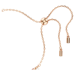 Le Bracelet Tennis Swarovski, Matrix Crystal Pearl, Tailles rondes, Blanc, Placage de ton or rosé, 5729506