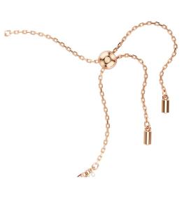 Le Bracelet Tennis Swarovski, Matrix Crystal Pearl, Tailles rondes, Blanc, Placage de ton or rosé, 5729506