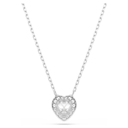 La Parure Collier et Boucles d'oreilles Ariana Grande x Swarovski Tailles variées, Cœur, Blanc, Métal rhodié, 5720849