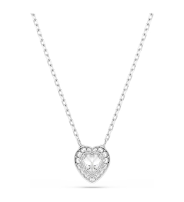 La Parure Collier et Boucles d'oreilles Ariana Grande x Swarovski Tailles variées, Cœur, Blanc, Métal rhodié, 5720849
