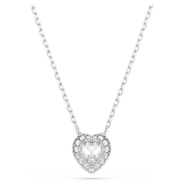 Collier Ariana Grande x Swarovski Tailles variées, Cœur, Blanc, Métal rhodié, 5720852