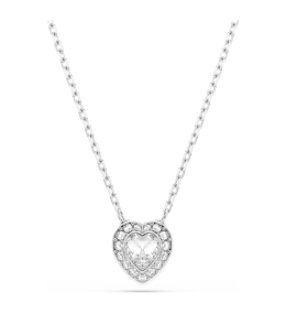 Collier Ariana Grande x Swarovski Tailles variées, Cœur, Blanc, Métal rhodié, 5720852