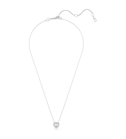 Le Collier Ariana Grande x Swarovski Tailles variées, Cœur, Blanc, Métal rhodié, 5720852