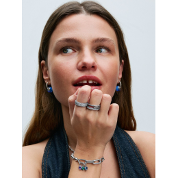 Le Mini dangle pendentif Pandora Me, coeur chakra violet en argent 925/1000, 793042C04