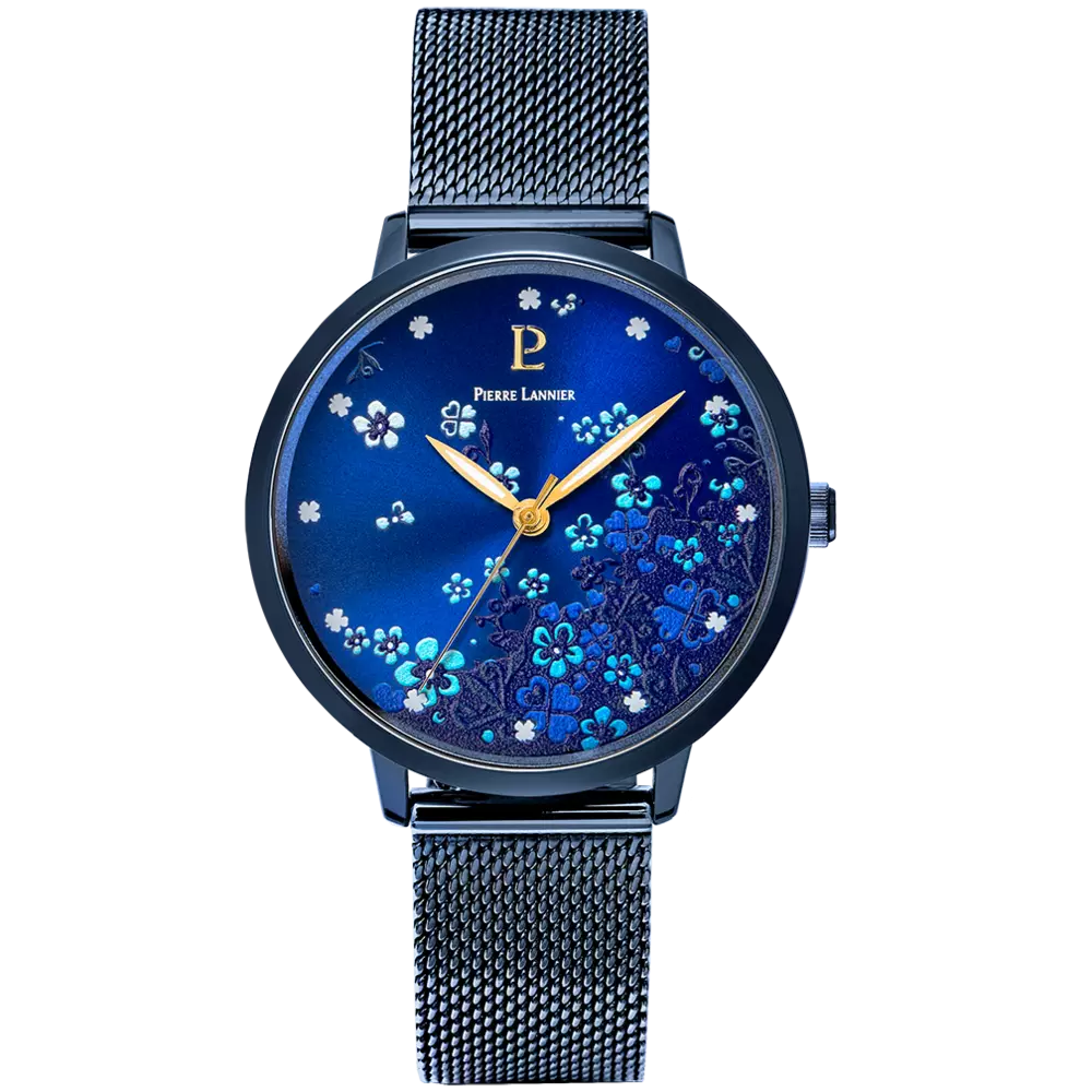 Montre Femme Pierre Lannier TALLIA, acier PVD bleu, 063G869