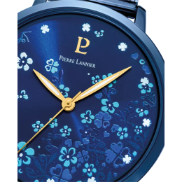 La Montre Femme Pierre Lannier TALLIA, acier PVD bleu, 063G869