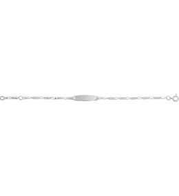 La Gourmette bébé argent 925/1000, mailles alternées 1+3 by Stauffer