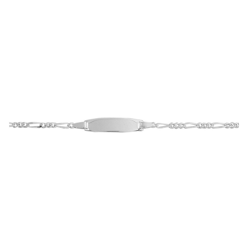 La Gourmette bébé argent 925/1000, mailles alternées 1+3 by Stauffer
