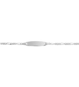 La Gourmette bébé argent 925/1000, mailles alternées 1+3 by Stauffer