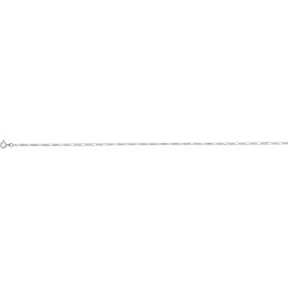 La Chaîne femme argent 925/1000, mailles alternées 1+3, largeur 1,70 mm, longueur 45 cm by Stauffer