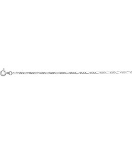 La Chaîne femme argent 925/1000, mailles alternées 1+3, largeur 1,70 mm, longueur 45 cm by Stauffer