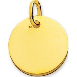 Le Pendentif laique or jaune 375/1000, forme ronde by Stauffer