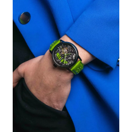 La Montre femme Pierre Lannier, PADDOCK (verte), Automatique cuir, 145G877