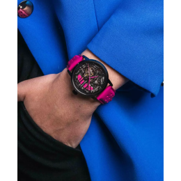 La Montre femme Pierre Lannier, PADDOCK (rose), Automatique cuir, 145G895