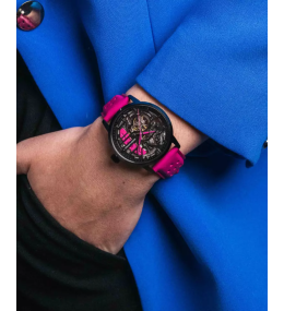 La Montre femme Pierre Lannier, PADDOCK (rose), Automatique cuir, 145G895