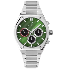 Montre Homme Pierre Lannier COPILOTE, multifonctions acier, 230F171