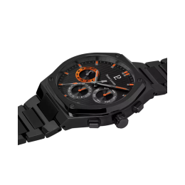 La Montre Homme Pierre Lannier COPILOTE, multifonctions acier PVD noir, 231J439
