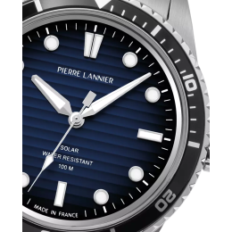 La Montre Homme Pierre Lannier INTI, Solaire acier, 244H161