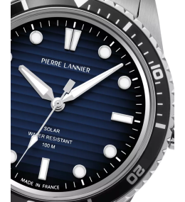 La Montre Homme Pierre Lannier INTI, Solaire acier, 244H161