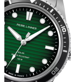 La Montre Homme Pierre Lannier INTI, Solaire acier, 244H171