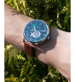 La Montre homme Pierre Lannier TRIO, Automatique cuir, 334B174