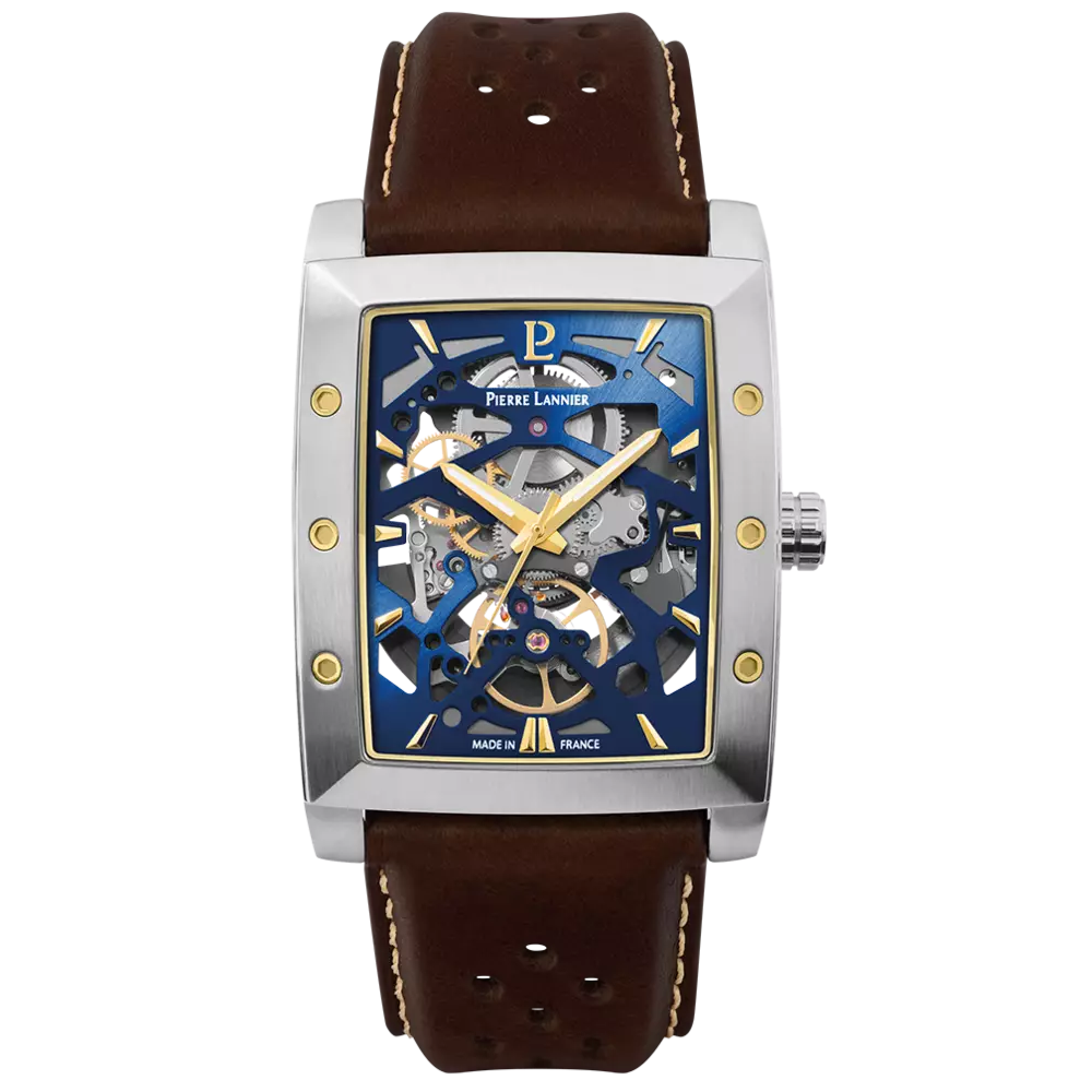 Montre homme Pierre Lannier HECTOR, Automatique cuir, 342A164