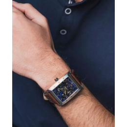 La Montre homme Pierre Lannier HECTOR, Automatique cuir, 342A164