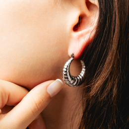Les Boucles d'oreilles Femme, Lotus Style, Urban woman, Acier, LS2345-4/1