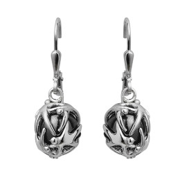 Boucles d'oreilles pendantes Jourdan Bijoux Lantia, argent 925/1000 et Hématite ABR 034