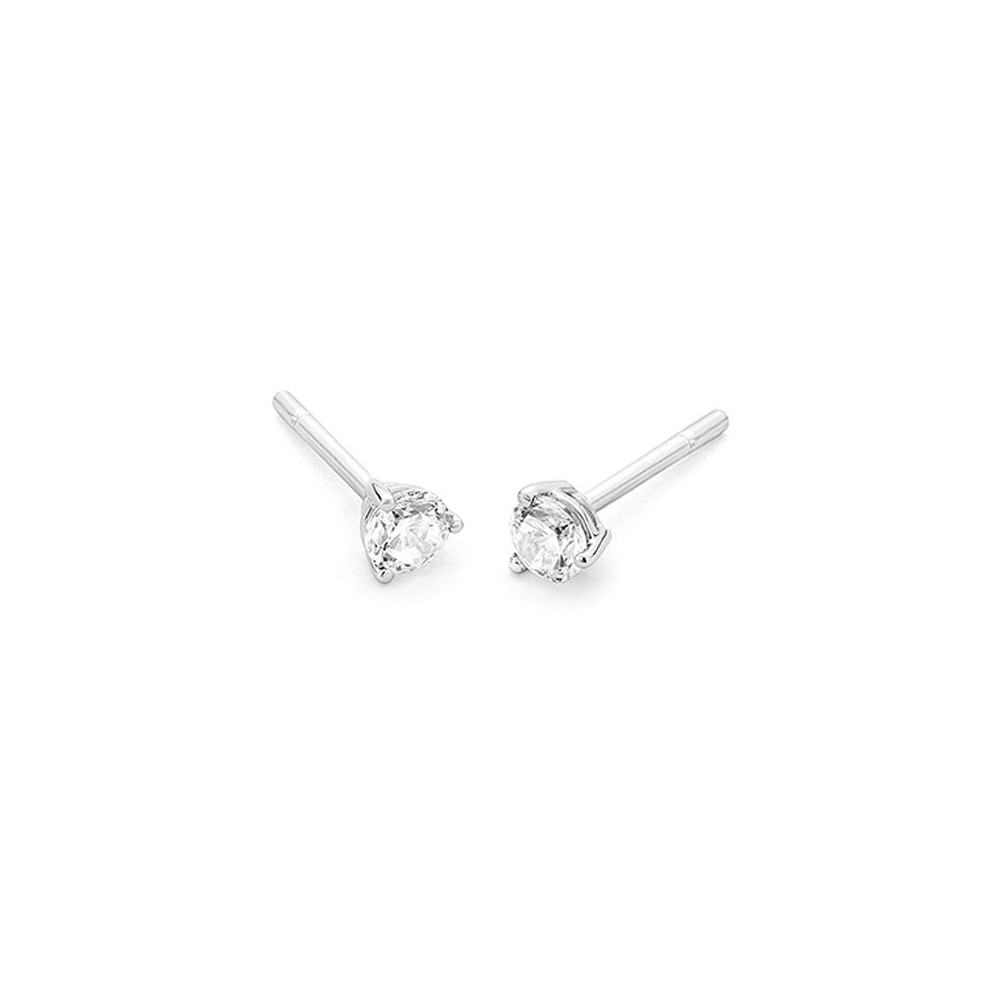 Boucles d'oreilles or gris 750/1000 et diamants 0,50 carat by Stauffer