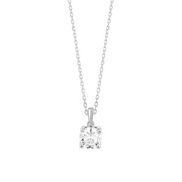 Collier or gris 750/1000 et diamants 0,15 carat by Stauffer