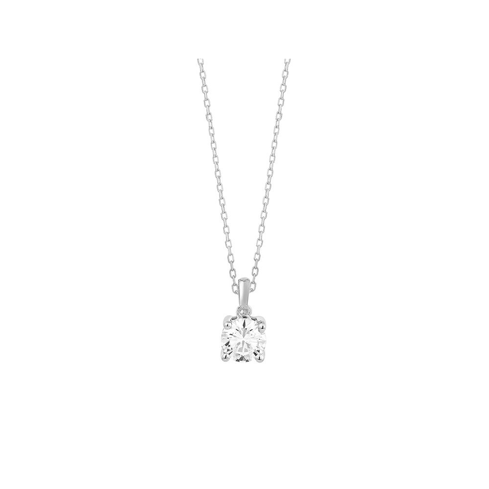 Collier or gris 750/1000 et diamants 0,15 carat by Stauffer