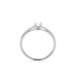 Bague or gris 750/1000 et diamants 0,30 carat taille brillant by Stauffer