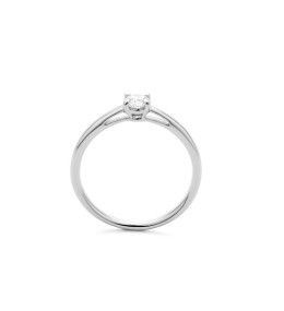 Bague or gris 750/1000 et diamants 0,30 carat taille brillant by Stauffer