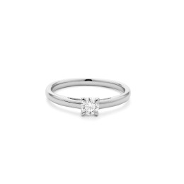 Bague or gris 750/1000 et diamants 0,30 carat taille brillant by Stauffer