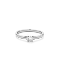 Bague or gris 750/1000 et diamants 0,30 carat taille brillant by Stauffer